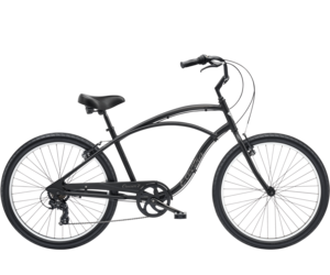 Cruiser 7D Step-Over, Matte Black 26 TALL - Bicycle Discovery