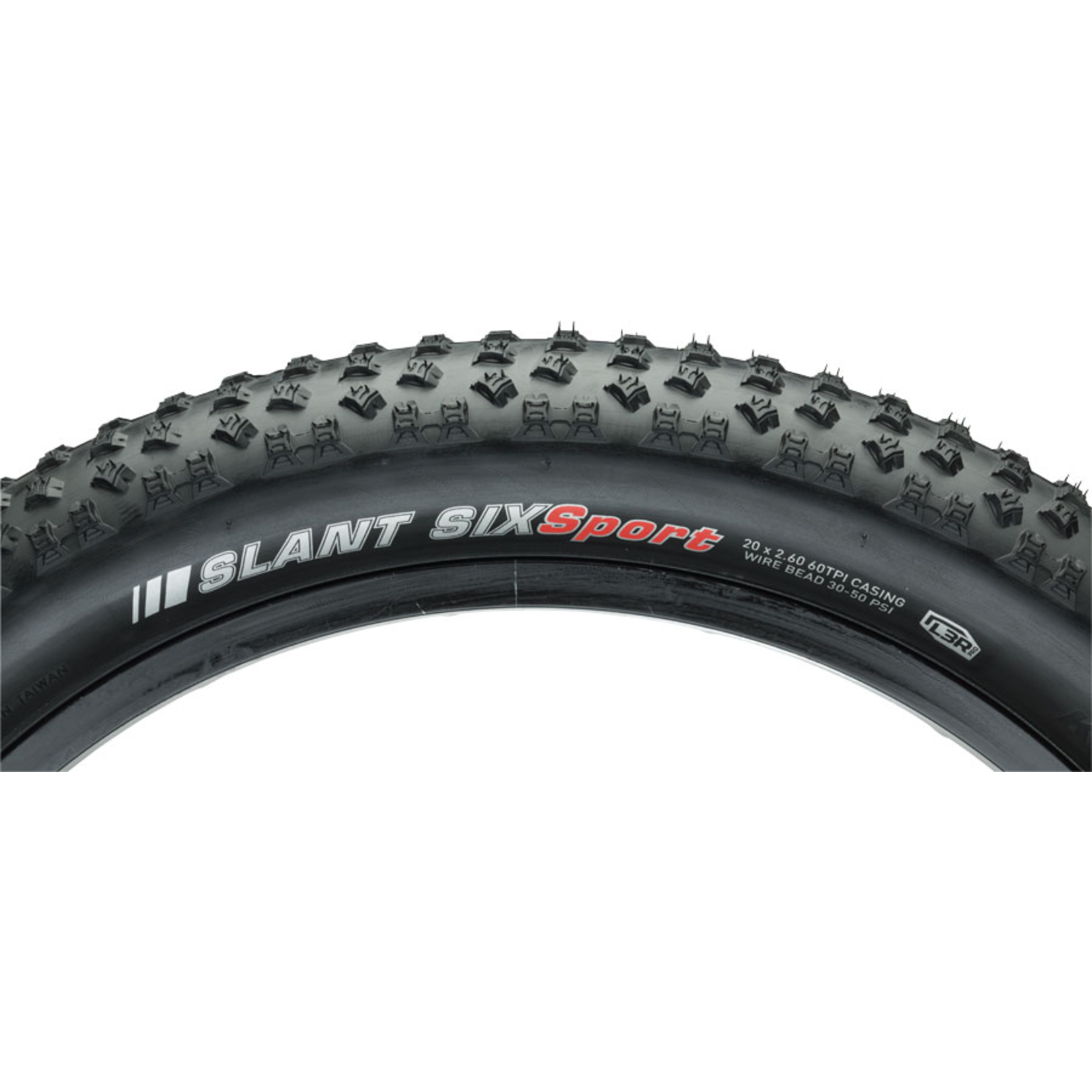 KENDA Kenda Slant 6 Tire - 20 x 2.6, Clincher, Wire, Black