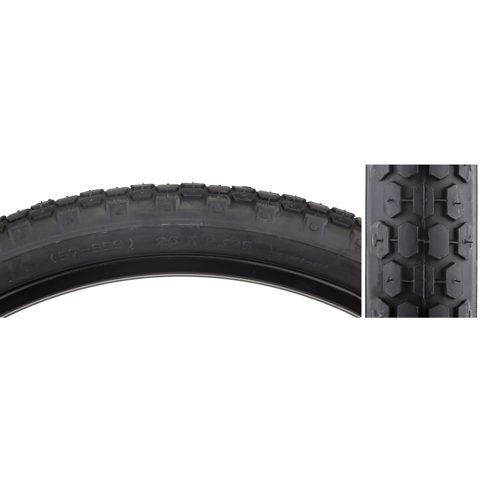 Sunlite Sunlite Tire 26x2.125 Black Cruiser K80 wire