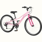 Retrospec Dart 24” Kids’ Bike 7 Speed wild berry