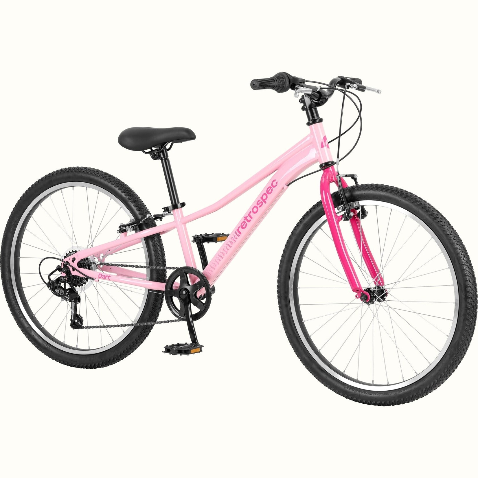 Retrospec Dart 24” Kids’ Bike 7 Speed wild berry