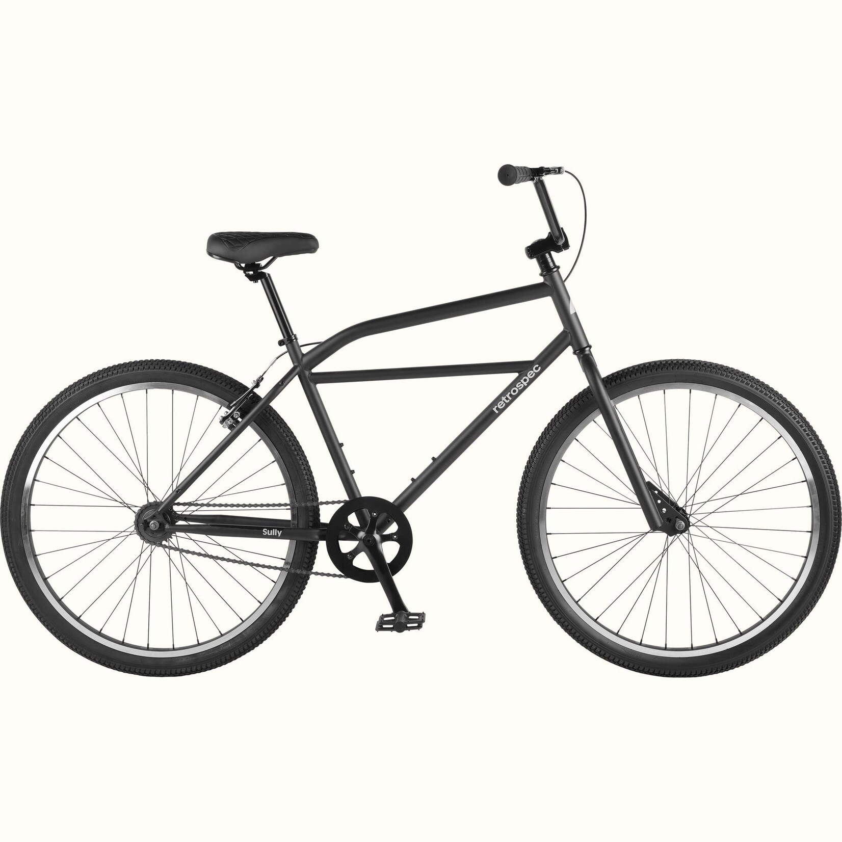 Retrospec Sully Klunker Bike - Single Speed-Matte Black