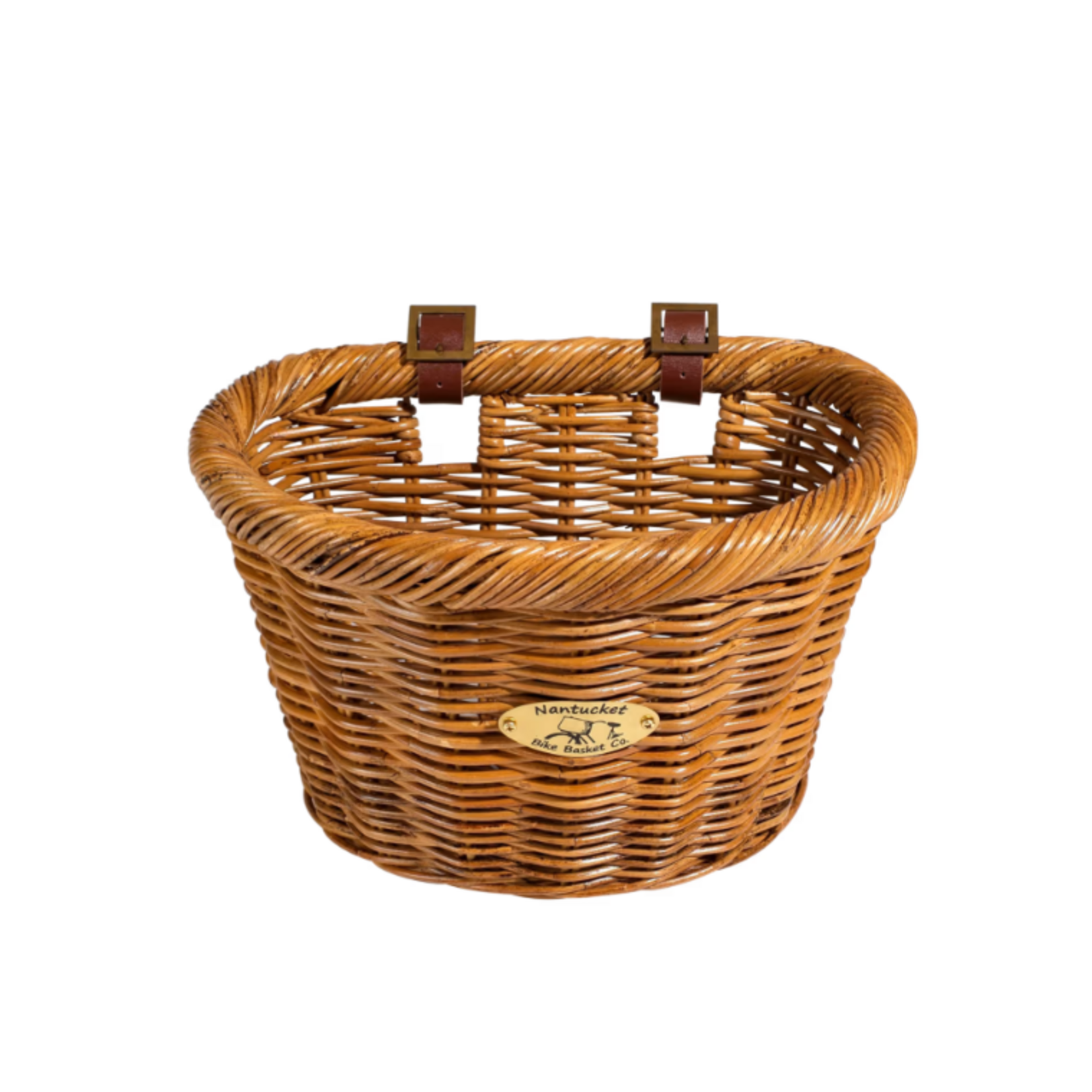 Nantucket Bike Basket Co Basket Nantucket Cisco D Tan Front