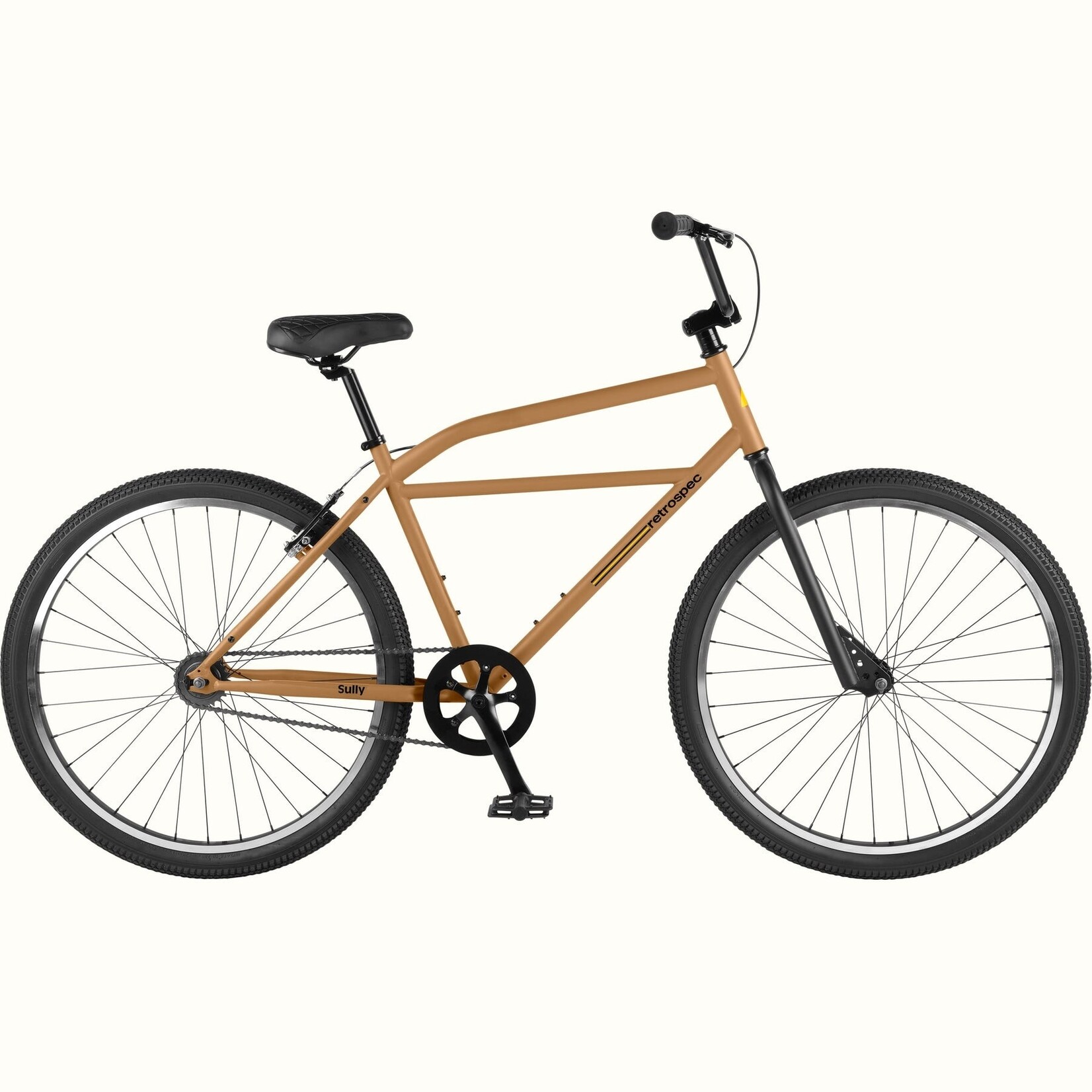 Retrospec Sully Klunker Bike - Single Speed-Matte Brown Ale