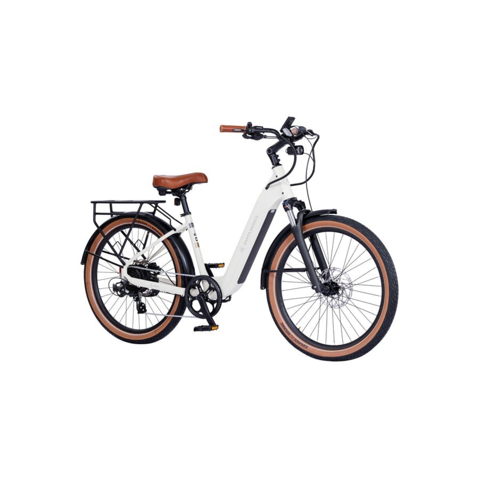 Aima Santa Monica Ebike 26"Ivory White Regular: 5'1"-6'2"