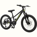 Retrospec Dart Plus 20” Kids’ Bike 7 Speed— Matte Black Mamba