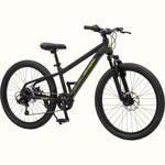 Retrospec Dart Plus 24” Kids Bike 7 Speed (8-11 years)— Matte Black Mamba