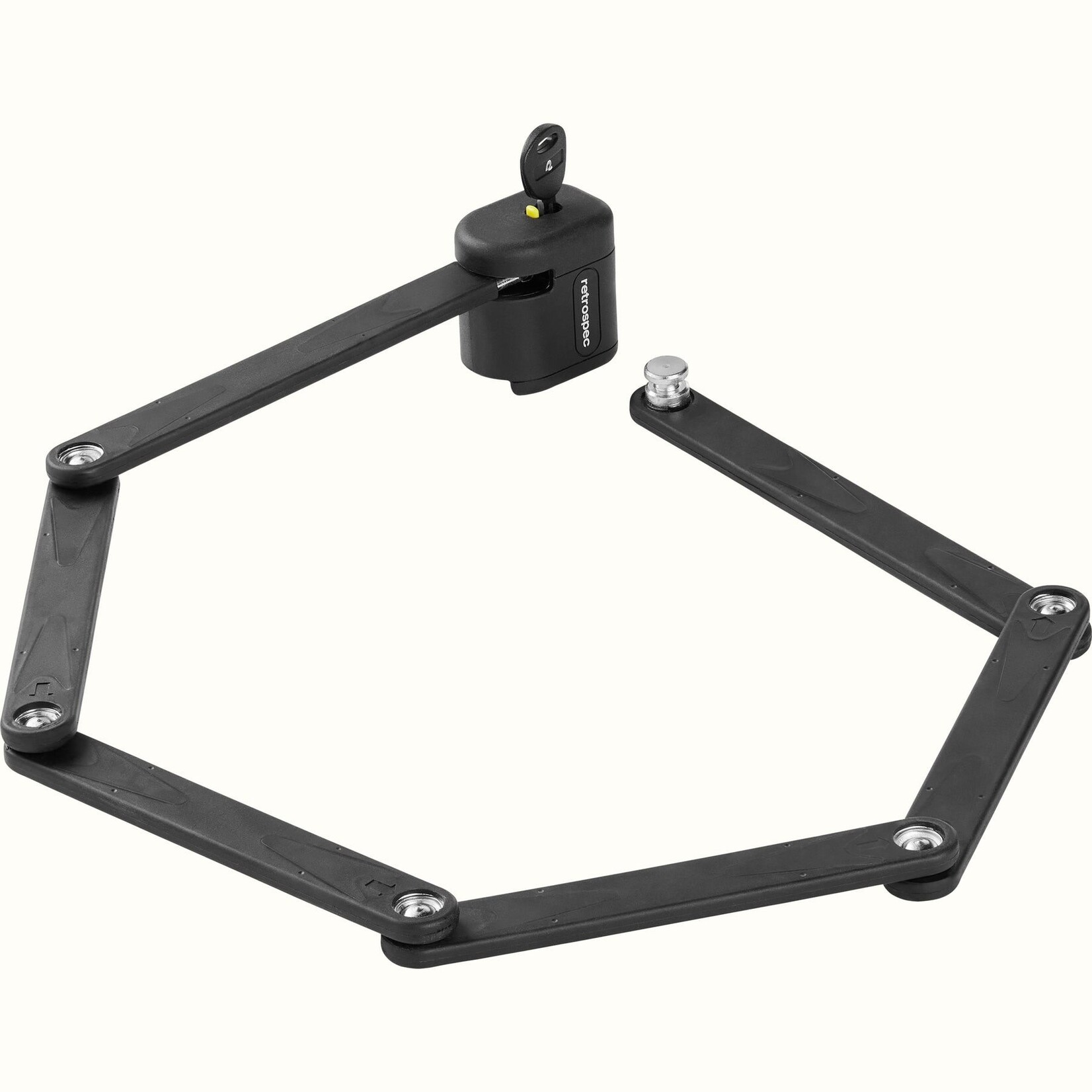 Retrospec Fortitude Folding Bike Lock With Carrier - 5mm