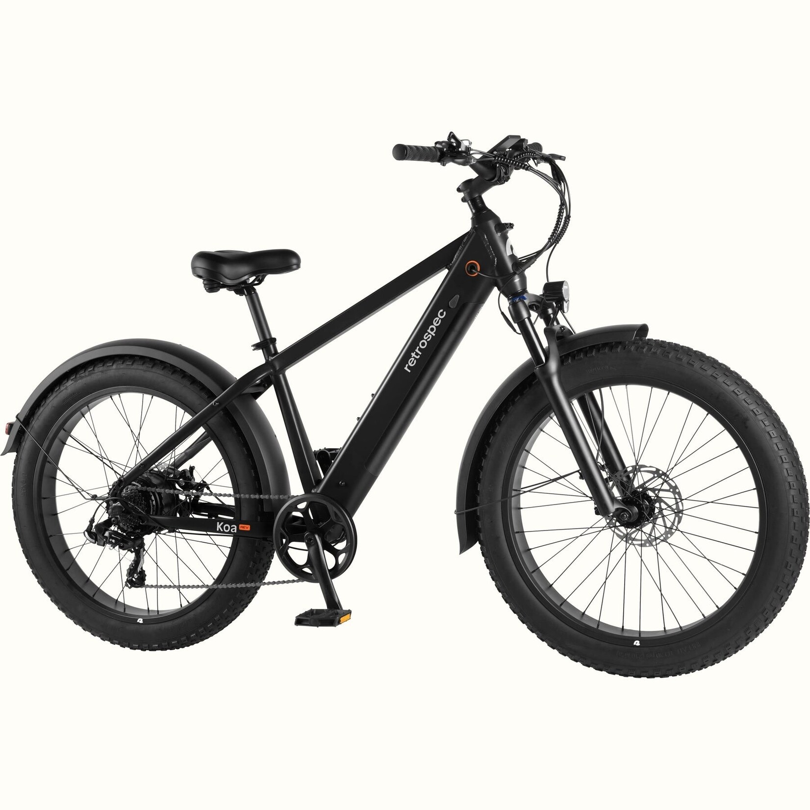 Retrospec Koa Rev 2 Fat Tire Electric Bike Black