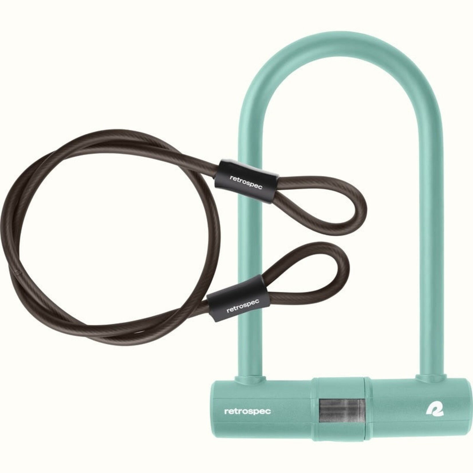 Retrospec Lookout U-Lock Bike Lock With Cable - 14mm