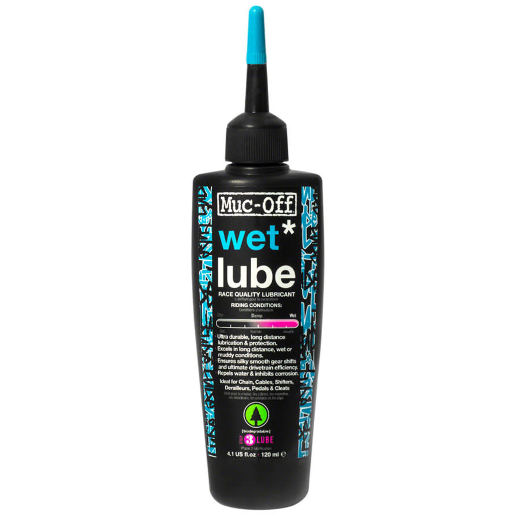 Muc-Off Muc-Off Bio Wet Bike Chain Lube - 120ml, Drip