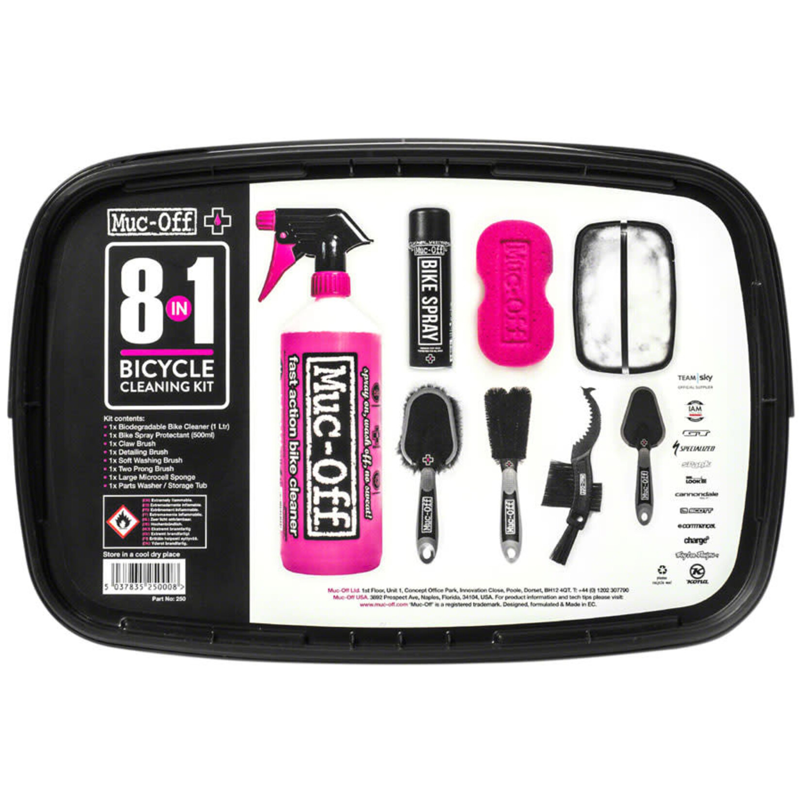 Muc-Off Muc-Off 8-in-1 Cleaning Kit: Tub with 8 Pieces