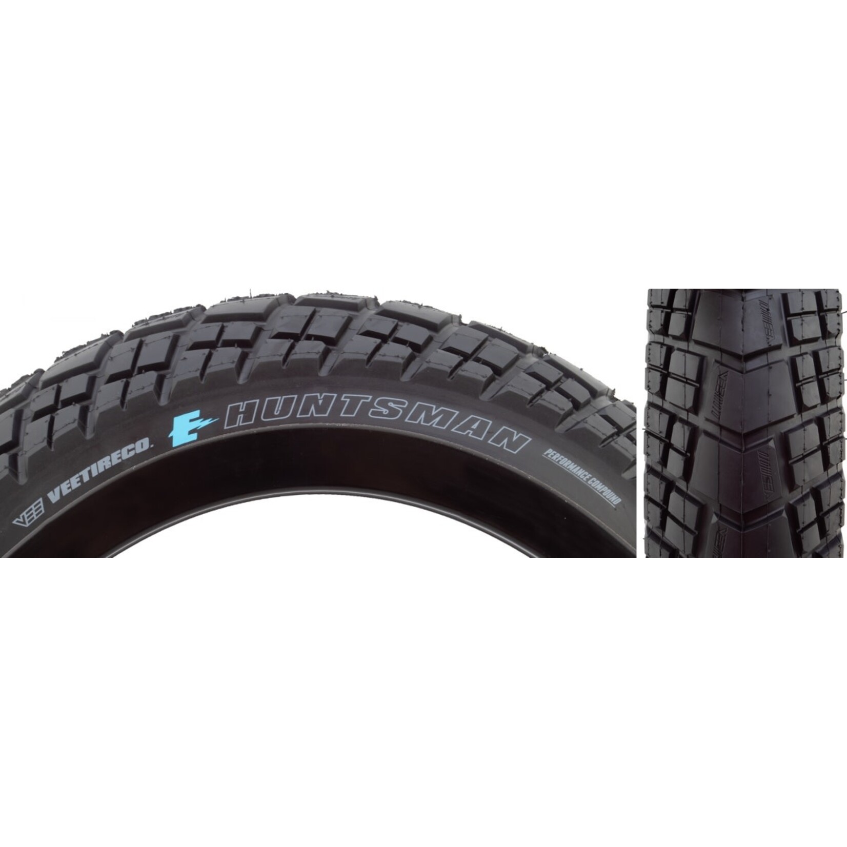 VEE TIRE & RUBBER TIRE VEE E-HUNTSMAN 20x4.0 BK/BK WIRE/26ENDURO/OVER RIDE E50