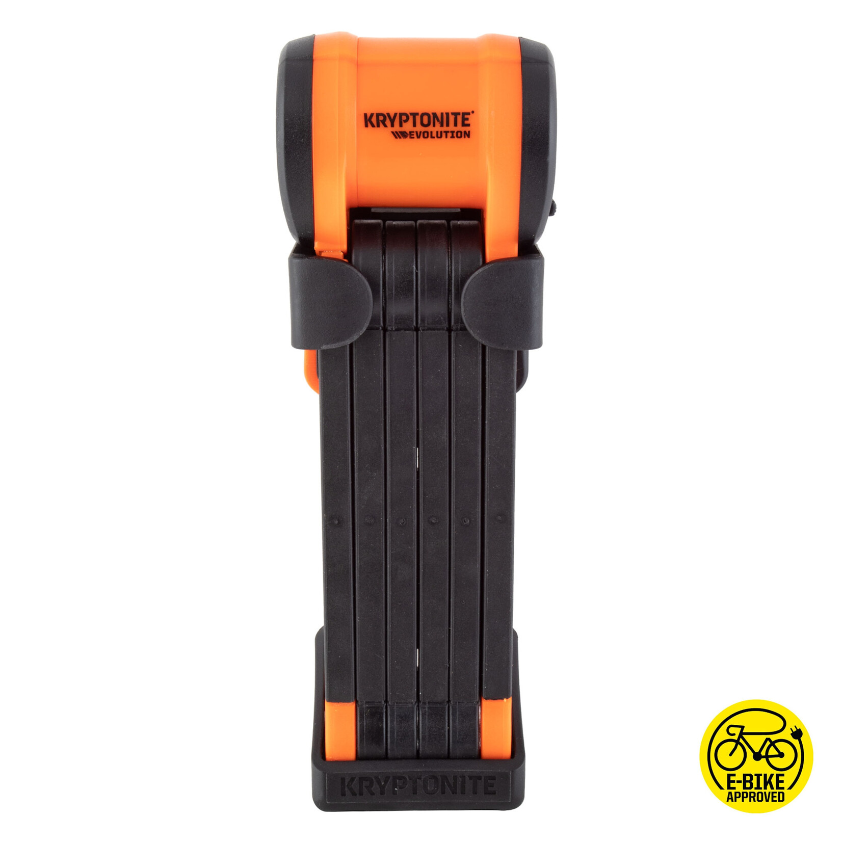 KRYPTONITE LOCK KRY LINK FOLDING EVOLUTION 790 KEY 90cmx5.4mm BK/OR w/BRKT