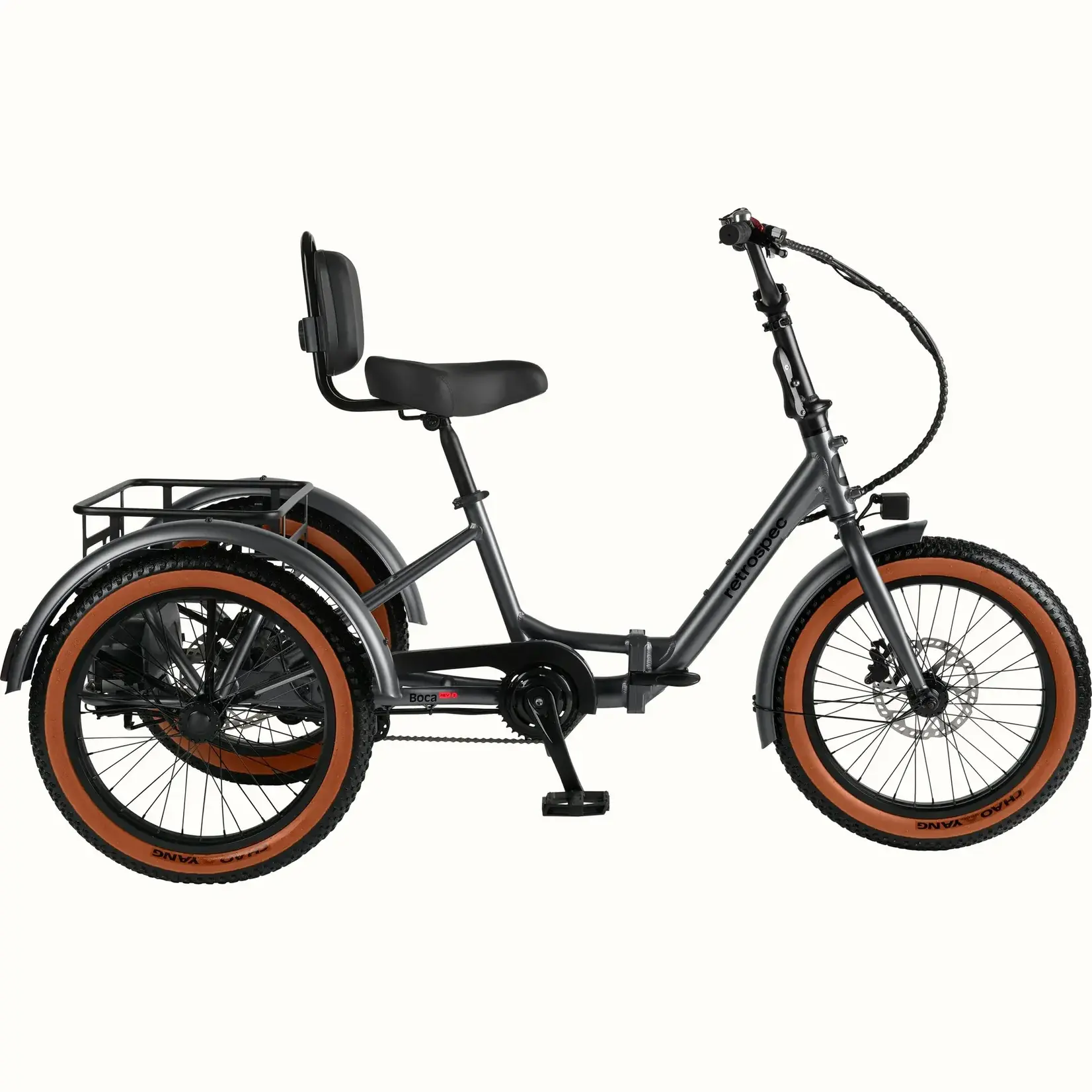 Retrospec Boca Rev 2 Electric Tricycle Matte Graphite
