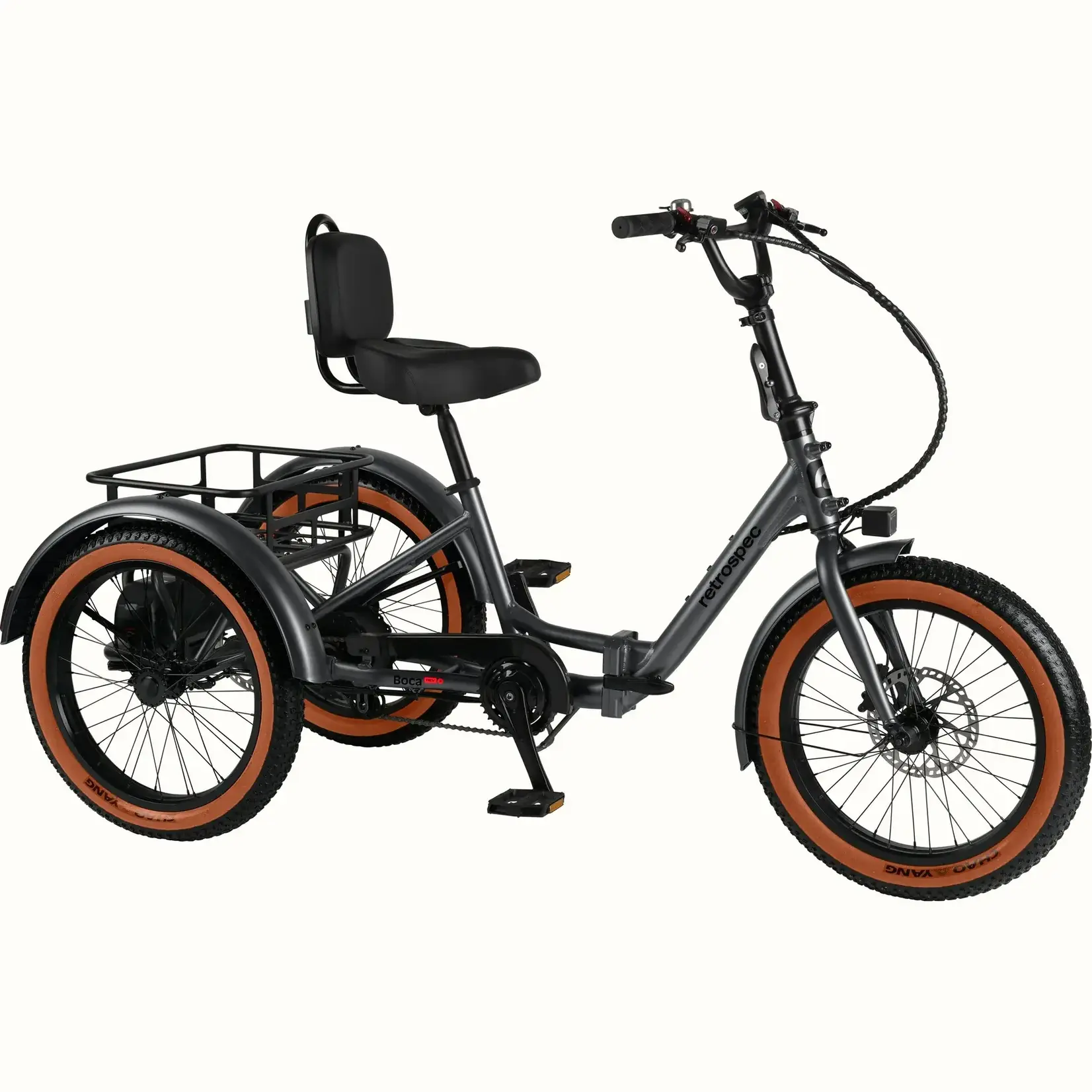Retrospec Boca Rev 2 Electric Tricycle Matte Graphite