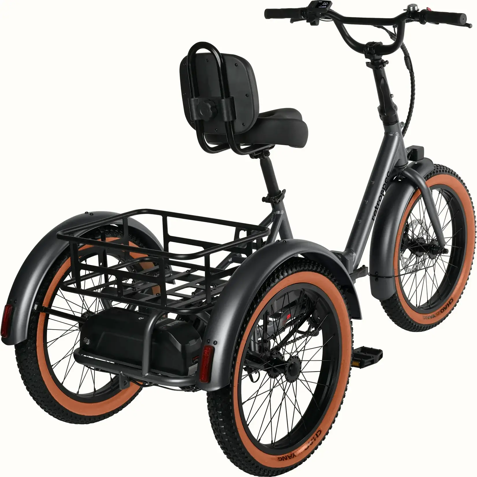 Retrospec Boca Rev 2 Electric Tricycle Matte Graphite
