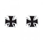 TRIK TOPZ VALVE CAPS TRIKTOPZ IRON-CROSS BLK 1pr/PK