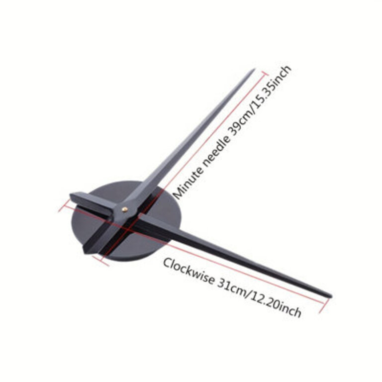 1Pc, Wall Clock Simple Wall Clock Home Decor Creative Luminous Wall Watch Stereo 40-Inch Wall Clock DIY Wall Clock Bedroom Decor Color: Black
