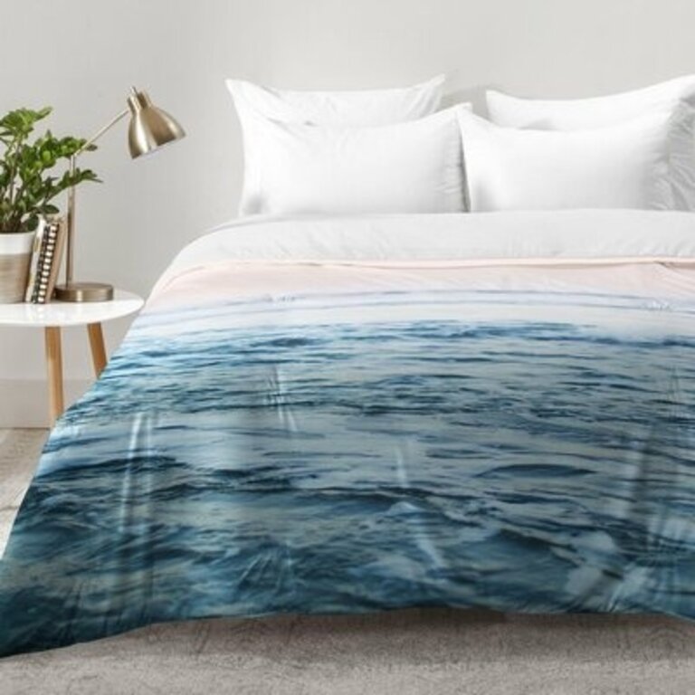 Pacific Ocean Waves Comforter Set Size: Full/Queen