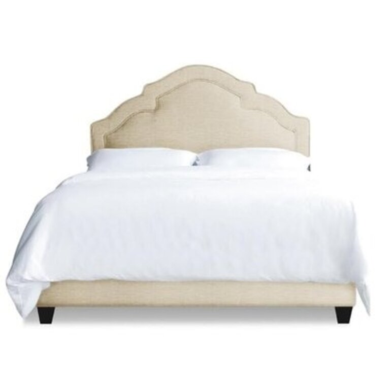 Sheila Upholstered Headboard: King, Color: Natural