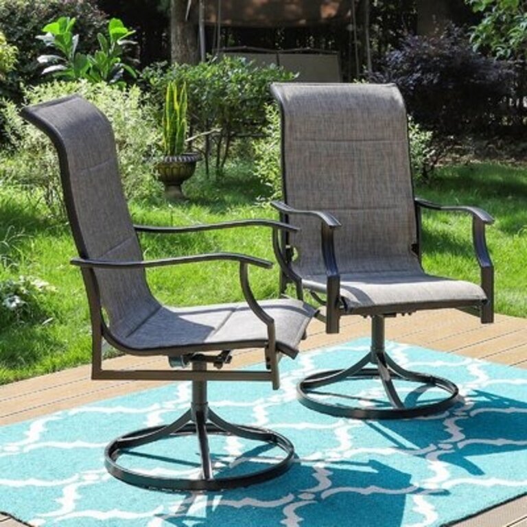 Alyah Swivel Patio Dining Armchair