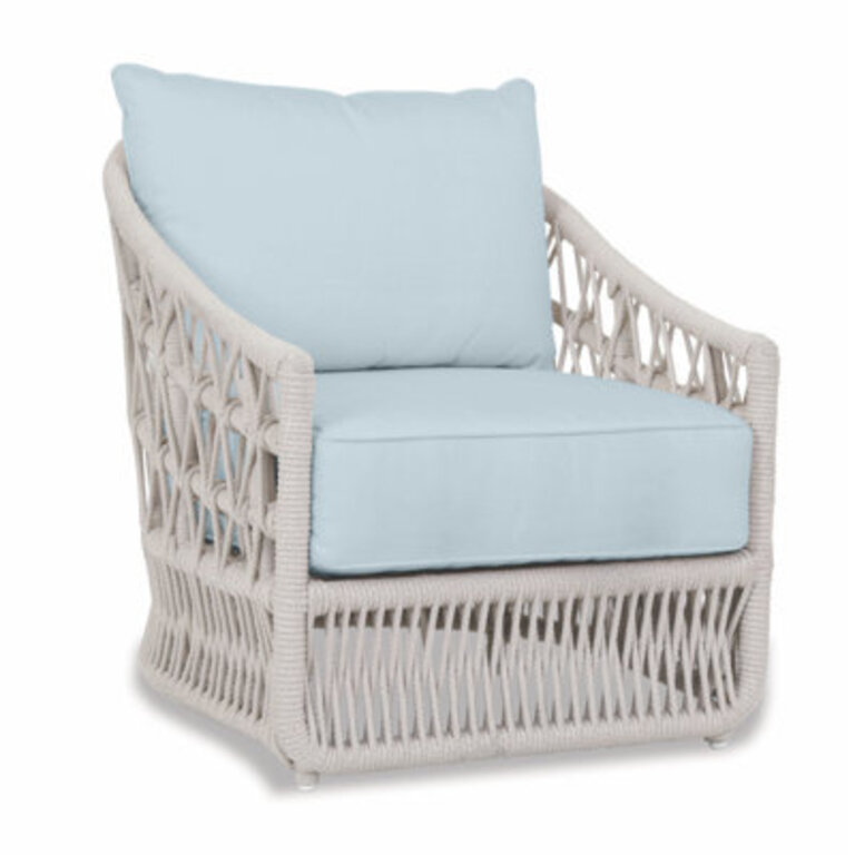 Lucan Patio Chair with SunbCushions Cushion Color: Canvas Skyline