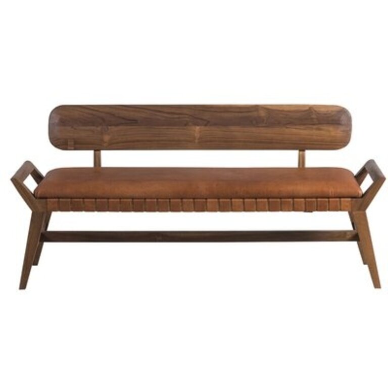 Mylas Leather Bench