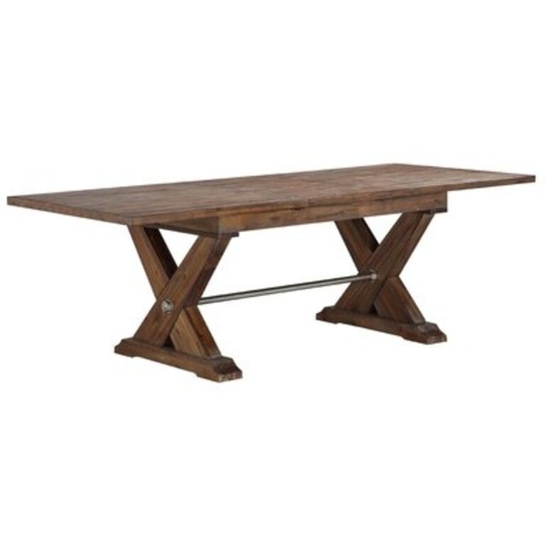 Polito Butterfly Leaf Trestle Dining Table