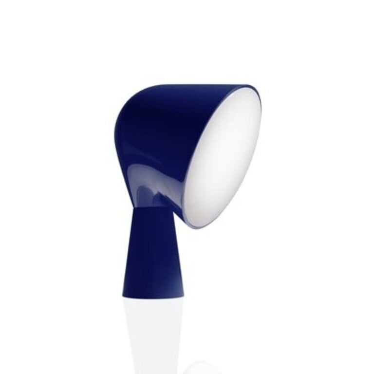 Binic 8" H Table Lamp with Bowl Shade Base Color: Blue, Shade Color: Blue