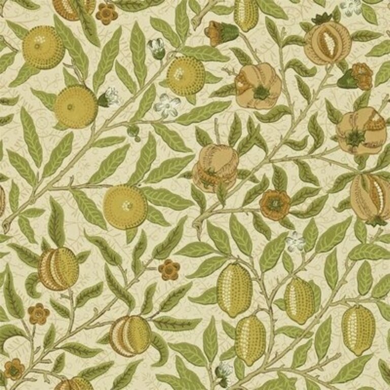 Fruit 33' L x 20.5" W Wallpaper Roll Color: Green/Tan