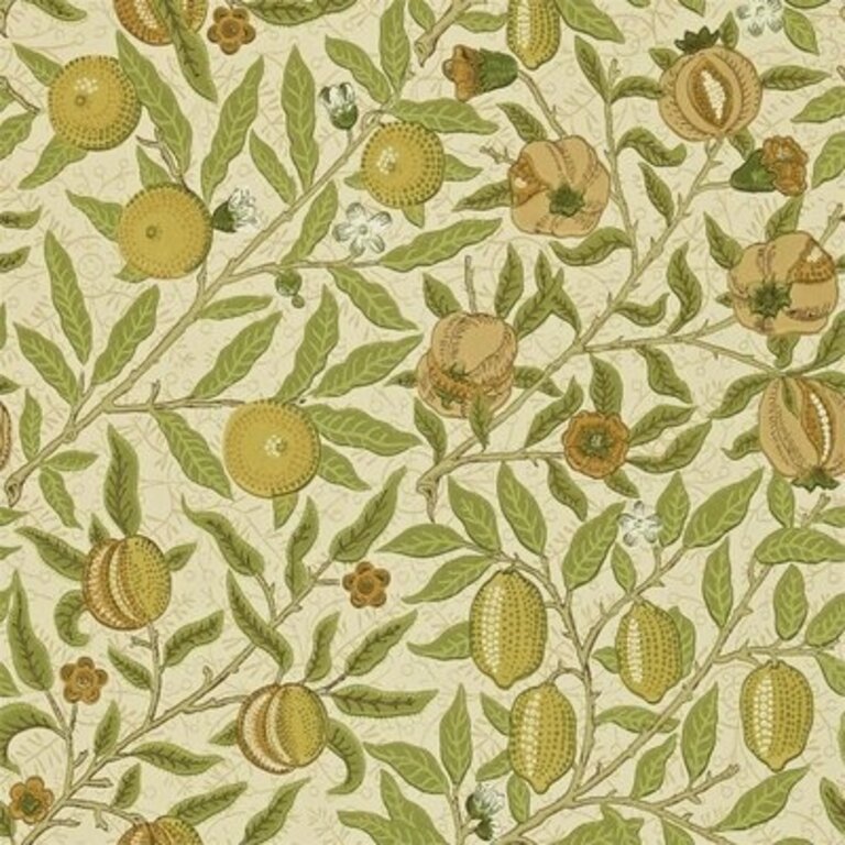 Fruit 33' L x 20.5" W Wallpaper Roll Color: Green/Tan