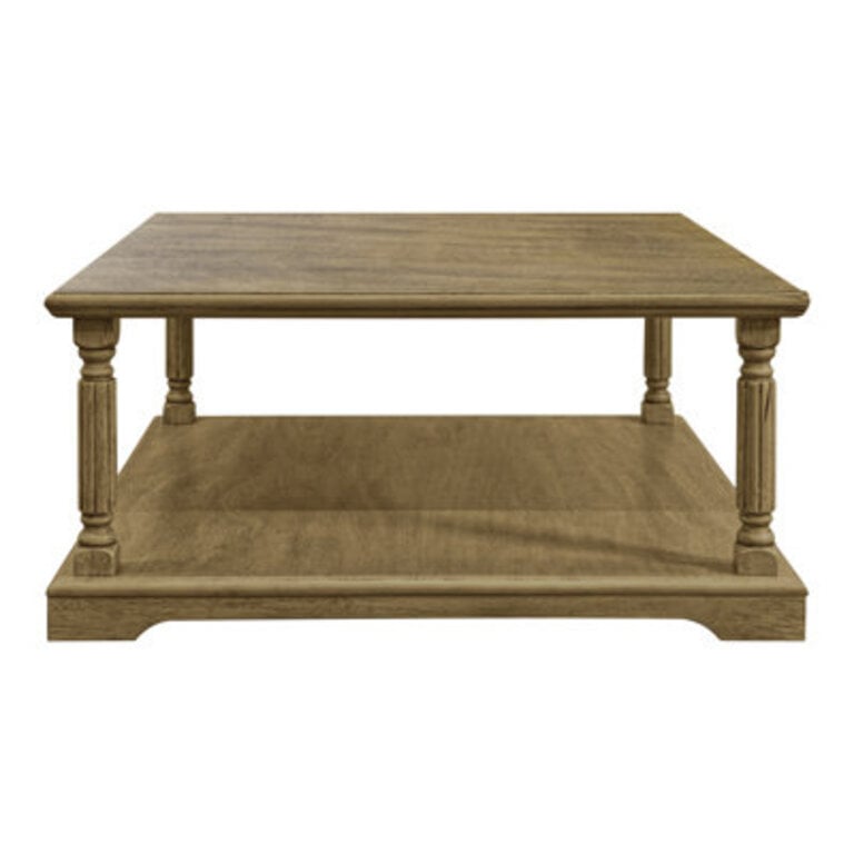 Allaroe Solid Wood Square Coffee Table Top Color/Base Color: Antique Oak