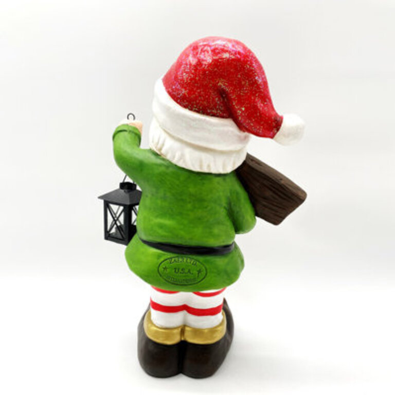 Christmas Gnomes Holding Lanterns and Merry Christmas Sign Dipsy