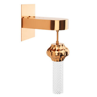 Metal Wall Sconces Lighting With Clear Glass Shade(Set Of 2)