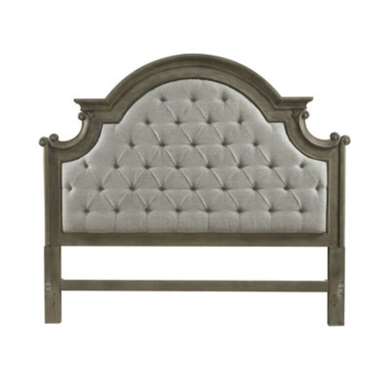 Colchester Upholstered Panel Headboard Size King, Color Brown