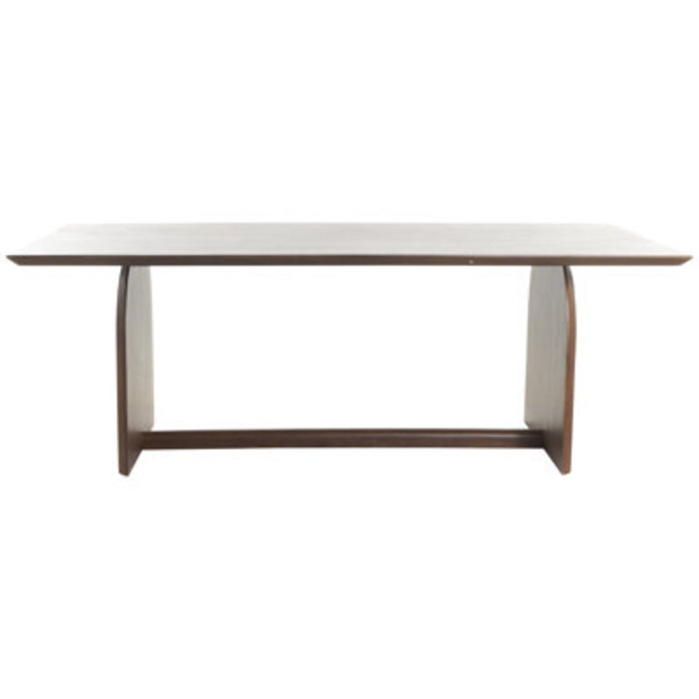 Sunita 84.2" Mango Solid Wood Double Pedestal Dining Table