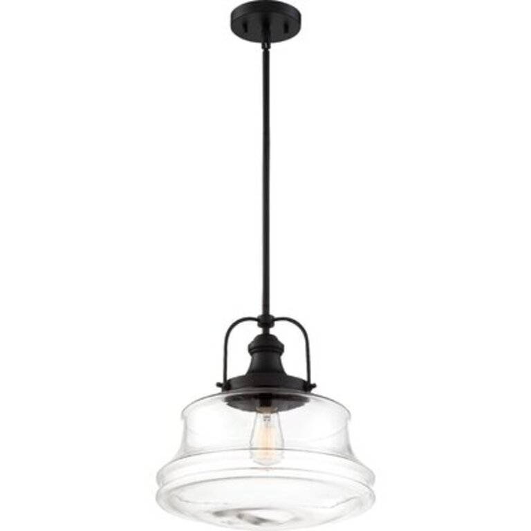 Elvis 1 - Light Single Schoolhouse Pendant Finish: Aged Bronze