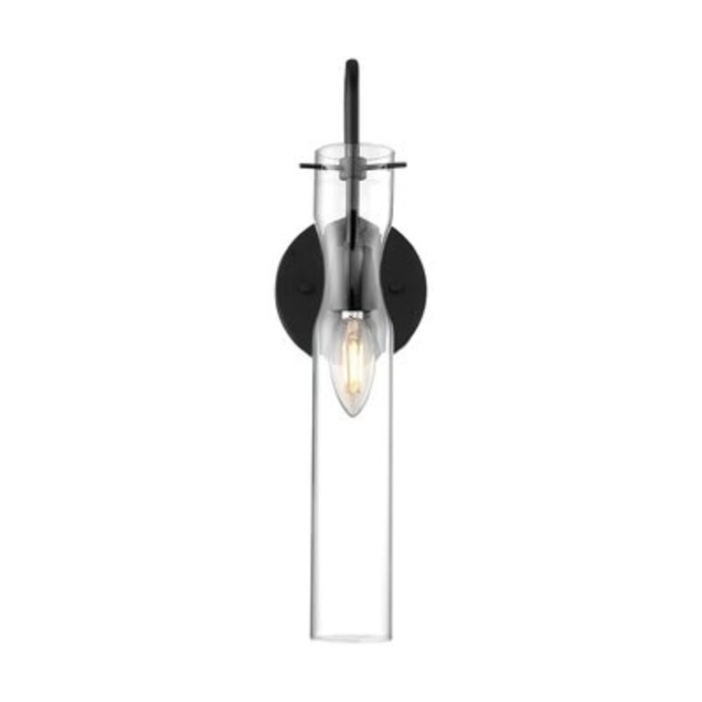 Cueto 1-Light Dimmable Bath Sconce Finish: Black