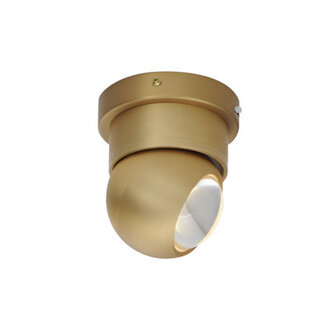 Biridiana Glass LED Flush Mount Fixture Finish: Gold