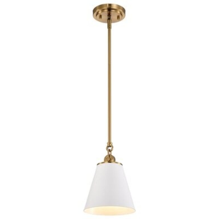 Gertie 1 - Light Single Cone Pendant Shade Color: White