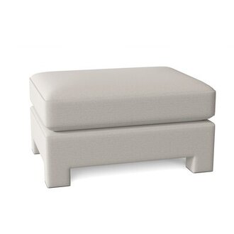 Bernhardt Mily Bumper Ottoman Body Fabric: Dorado Snow Crypton® Chenille