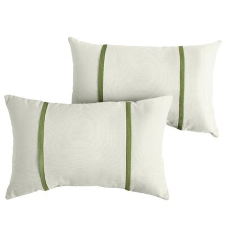 Furston Outdoor Rectangular Pillow Cover & Insert Color: Spectrum Cilantro Sunbrella® Plainweave, Size: 13" x 20"