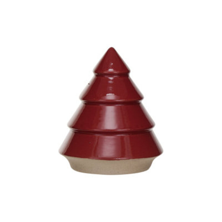 Stoneware Tree Color: Red