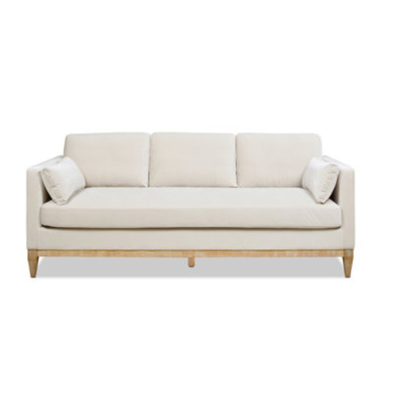 Pera 84'' Upholstered Sofa Fabric: French Beige Velvet