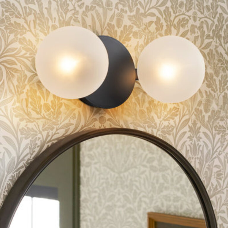Kaushik 2 - Light Globe Dimmable Vanity Light Finish: Matte Black