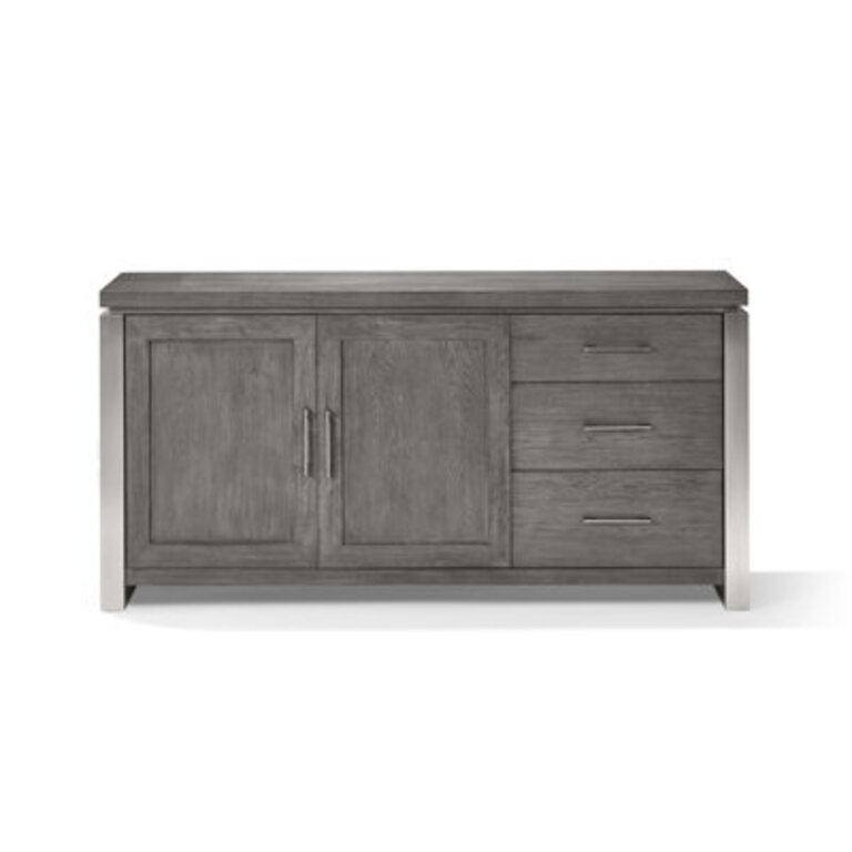 Cordasia 68" Wide 3 Drawer Oak Wood Sideboard