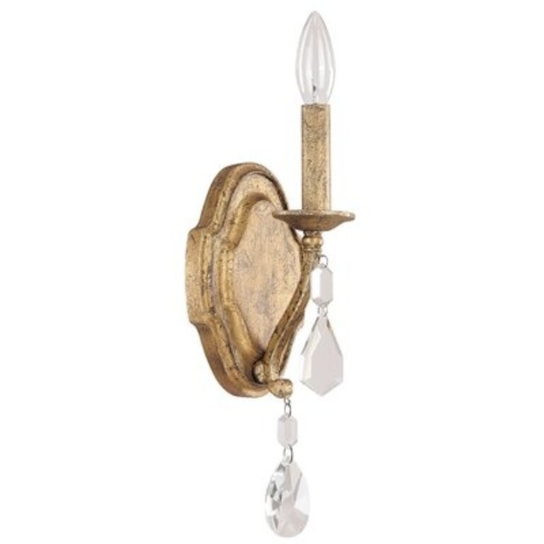 Betta 1-Light Candle Wall Light Finish: Antique Gold