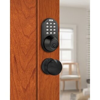 Electronic Single Cylinder Knob Combo Pack Finish: Oil Rubbed Bronze