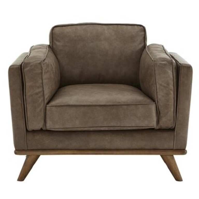 Mccomb 43" Wide Genuine Leather Armchair